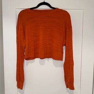 Lululemon Red/Orange Long Sleeve Top Size 8